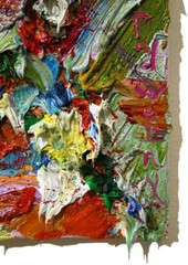 MODERN ORIGINAL OIL█PAINTING█VINTAGE█IMPRESSIONIST█ART ACTOR SIGNED ABSTRACT A