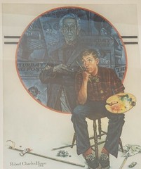 Hand Signed ROBERT CHARLES HOWE 431/2000 Norman Rockwell Saturday Evening Post