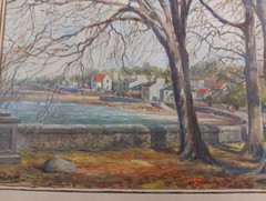 Gertrude C Keen 1955 Vancouver BC Art Painting Original 9×7 Arnside Westmoreland