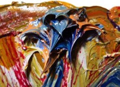 MODERN ORIGINAL OIL█PAINTING█VINTAGE█IMPRESSIONIST█ART ACTOR SIGNED ABSTRACT A