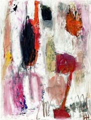 Hand Painted Abstract Colorful Acrylic 11×14 Canvas Painting, Holly Hammond