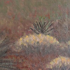 1962 Ferdinand Burgdorff Desert Landscape California Visionary Transcendentalist