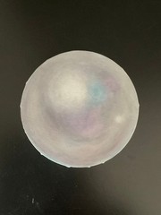 „Pērle“ (Pearl) Painting Acrylic on canvas 15cm diameter | 6in