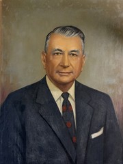Vintage Mcm Oil On Canvas Portrait Of A Man Signed A Melvin Phillips 20 x 27 in