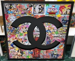 JOZZA „CHANEL“ 2023 | ORIGINAL PAINTING ON DIE CUT ALUMINUM | LARGE 50X50″