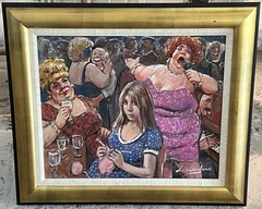 Barry Leighton-Jones Original Oil Painting “What Have I Done Now” -31×27” Framed