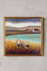 Scotland Painting sheep Original Art Scotland Landscape artwork Scottish Hills