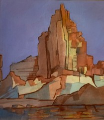 Lake Powell Original Watercolor Painting Arizona Utah Georgia Blanchard Doubler