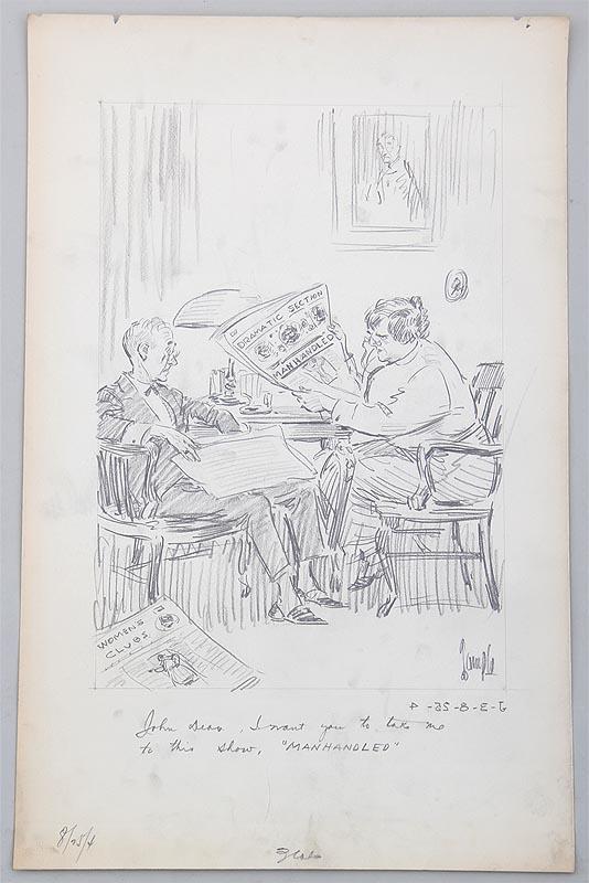 HARRY C. TEMPLE , „John see, I want you to take mr to this show, MANHANDLED“