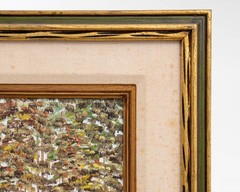 Signed Eugene Schmidt Impressionist Landscape Oil Painting Framed 20″ x 22.75″