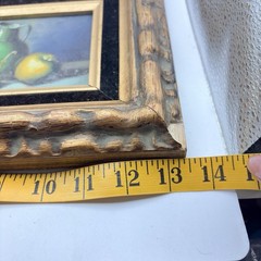 Frank Lean Original Still Life Oil Painting On Canvas Fruit Signed Framed