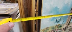 Listed Artist C.Burnett Large Oil Painting on Canvas Paris L’arc De Triomphe