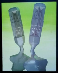 3 D ART~CONCRETE TWINS~BY ANNELISE FREUND~MA ARTIST-LOOK !