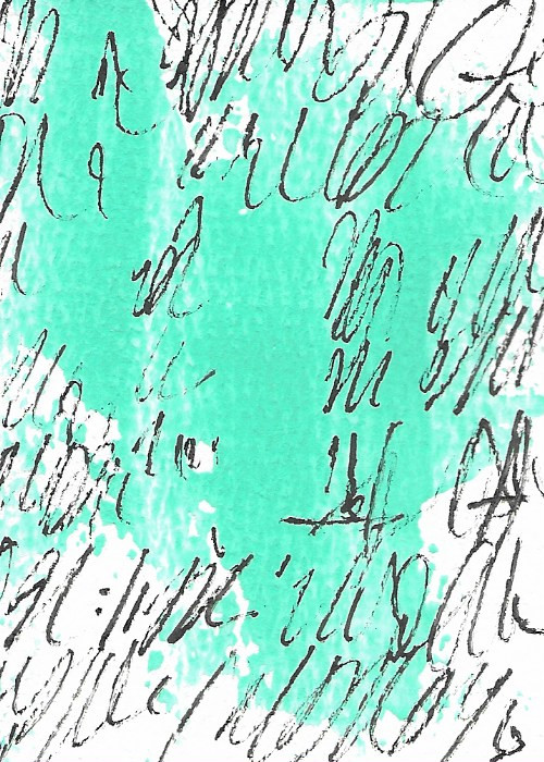 ACEO ATC CARD „Letters 73“ REASOR Original Abstract Painting 2.5×3.5
