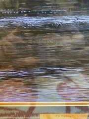 Hayden Lambson Fly Fishing Rare Oil Painting Professionally Framed Matted Signed