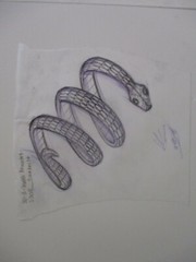 COLLECTION DRAWINGS ILLUSTRATION ANIMATION COMIC ART SNAKE BRACELET BOTTLES LAMP