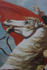 Repro oil on canvas Napoleon at the Great St. Bernard -Louis David 36″x48″