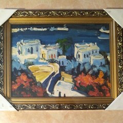 Framed Hand Painted Oil Painting,, 12×16″
