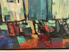 ORIGINAL PAINTING MISCHA KALLIS IMPRESSIONIST OIL ON CANVAS MID CENTURY MODERN