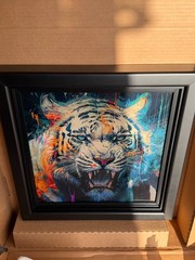 THE ART OF OZ – The Power of the White Tiger – CANVAS – OOAK