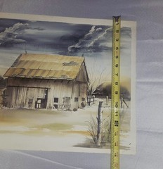 Original Water Color By Don Kergarise Barn Fulton Co Indiana Painting On Paper