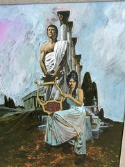 DAVID J. BLOSSOM (1927-1995) Illustration Art Book Cover original painting 1974