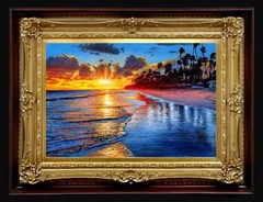 PARADISE COAST VIII Original Oil Painting 12″x 8″ Eternal Shores Series NO FRAME