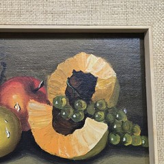 Vintage Original Oil Painting Still Life Realism Fruit Signed Framed