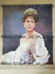 Last Queen Marie of Romania Edinburgh Wife King Ferdinand I Artwork Oil Painting