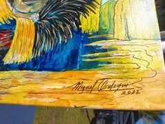Miguel Ordoqui original art by International famous Cuban artist oil on canvas