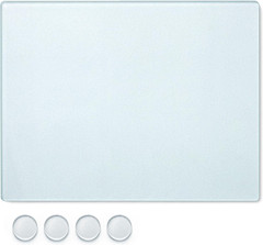 Tempered Frosted Glass Paint Muller Slab for Oil & Watercolor Painting 16×12