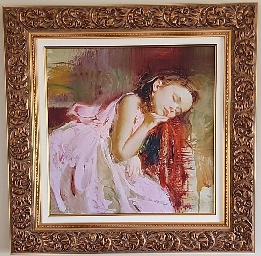 Pino (2008) „Birthday Girl“ Hand Embellished Limited Edition Giclee on Canvas