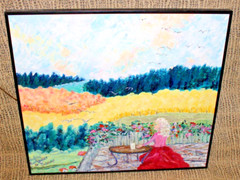 Original Oil Painting „Autumn Plush“ by Judith Burkholder Espinoza 2008 Framed