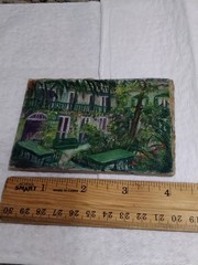 ​Original Karen Dupré Acrylic Painting – Vintage 1980s Miniature – Signed…