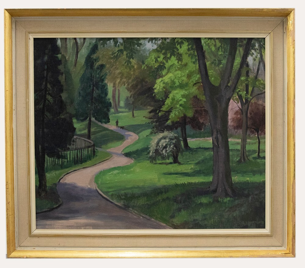 Brenda Johnstone – Framed 20th Century Oil, Ewell Court in Spring