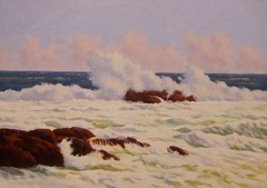 Sea Wave Seascape Hand-Painted Oil Painting Canvas Wall Art MQ1742