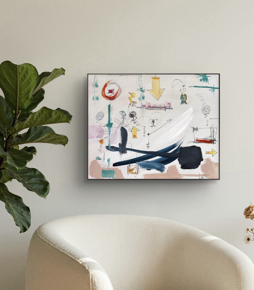 SAMATOWIC Microworld 16×20 Abstract Expressionism Original Fine Wall Art 21