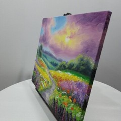 Original Hand Painted Landscape Summer Home Decor Wall Art Gift Ukrainian Artist