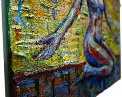 Original Oil Painting of Female Woman Robot Alien spiritual religious Modern ’26