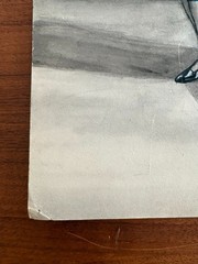 Vintage 1961 Mid-Century Travel Illustration Painting on Board – Original Artwor