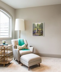 Original oil painting-Contemporary oil on canvas-Landscape and forest painting.