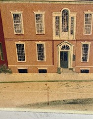 VINTAGE 1964 Bonnie von Duyke Dover, Delaware Historical Sites Large Painting