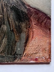 Ann Vaughan Leggett Signed Realism Portrait Painting Native Mexican Man Mexico