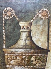 Hungryartist -Original Painting of Still-Life Grail on Canvas 20×24 Framed