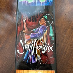 Signed Reggie Ford Painting on Epoxy Board Jimi Hendrix