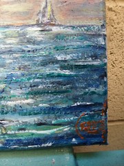 STARBOARD PORTSIDE LIGHTS new original 8×10 canvas oil painting signed Crowell