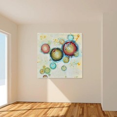 Abstract art – Glimmer of Becomin – 30 x 30 IN / 76 x 76 CM – Large Abstract Art