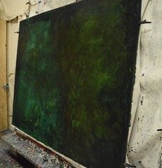 Mark Little Original Giant Canvas Painting 84”X62” (7 Foot) Abstract Modern XL