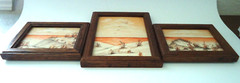 3pc Artist Sara JL.Amanl Oil Painting Dune Beach Seagulls Lake Front Waves 8×6″