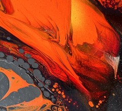 Leonardo Nierman oil painting Lava
